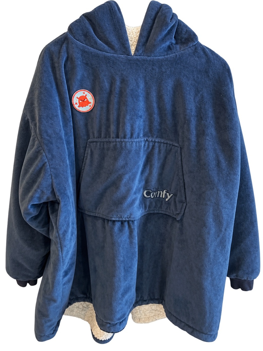 The Comfy Kids Oversized Navy Blue Hooded Pullover